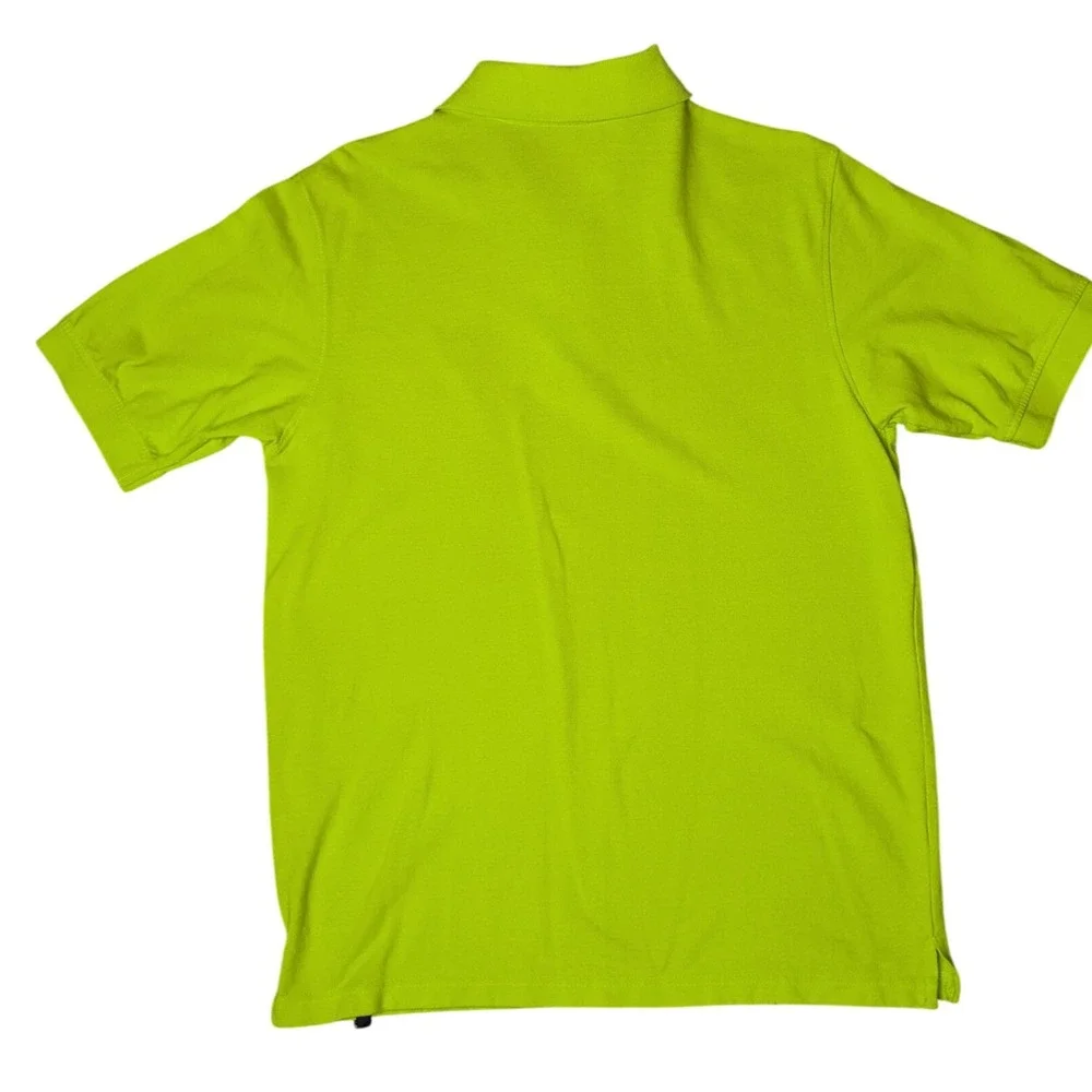 Southpole Y2K Streetwear Green Spring Preppy Polo Short Sleeve Shirt Mens Medium